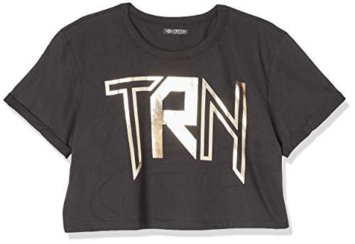Triton Camiseta Estampada Feminino, G, Preto