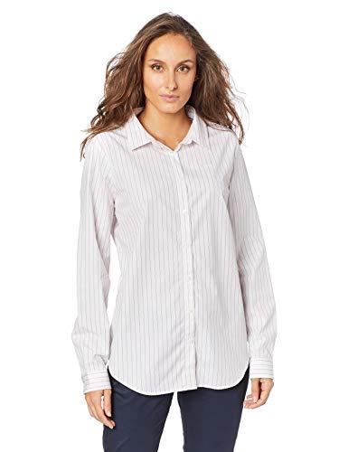 Camisa Regular Fit, Lacoste, Feminino, Branco/Vermelho, GG