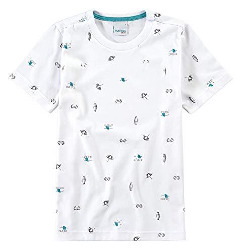 Camiseta Estampada Malha, Malwee, Meninos, Branco, 8