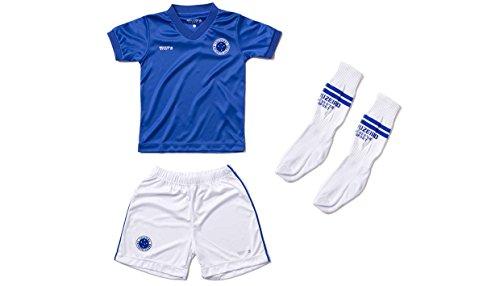 Conjunto Dry Uniforme Cruzeiro, Rêve D'or Sport, Bebê Menino, Branco/Azul, 3