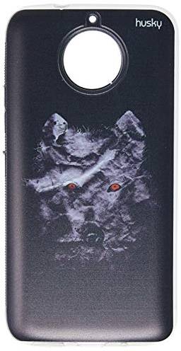 Husky Capa Personalizada para Motorola G5S Plus Lobo Papel, Colorido