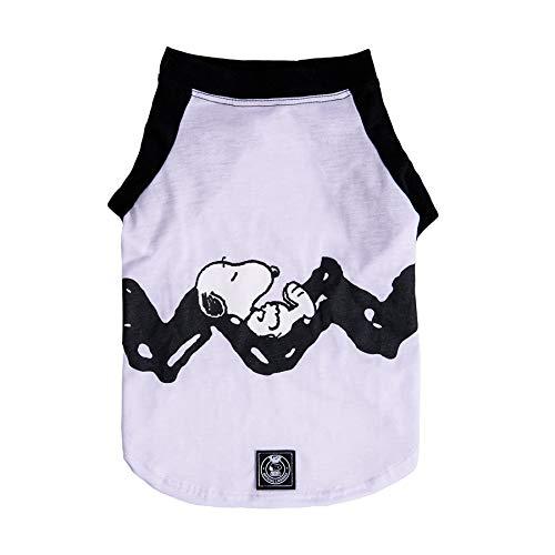 Camiseta Zooz Pets Snoopy Rest Branca para Cães Tamanho P