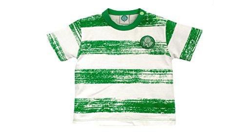 Camiseta Manga Curta Palmeiras, Rêve D'or Sport, Crianças, Branco/Verde, G