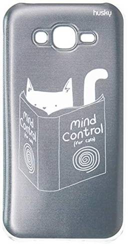 Husky Capa Personalizada para Galaxy J7 Neo Gato Mind Control, Multicor