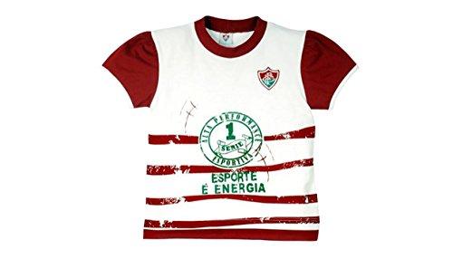 Camiseta Esporte é energia Fluminense, Rêve D'or Sport, Meninas, Branco/Grená/Verde, G