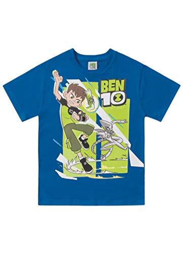 Camiseta Meia Malha Ben 10, Fakini, Meninos, Azul Cobalto, 8