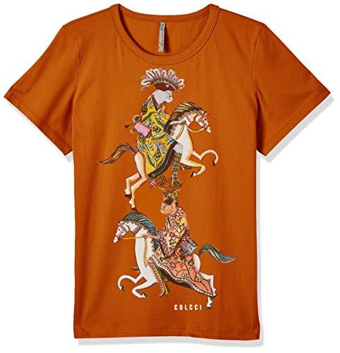 Camiseta Mulher Gato, Colcci, Feminino, Amarelo (Amarelo Legrand), P