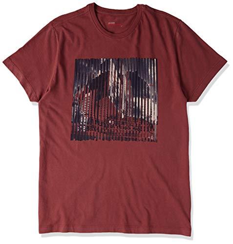 Camiseta arquitetura fragmentada, Aramis, Masculino, Vinho, P