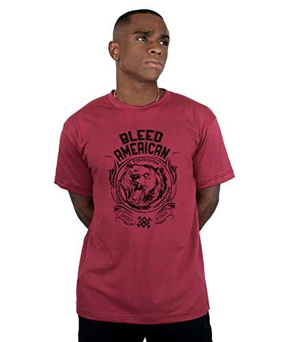 Camiseta Grizzly, Bleed American, Masculino, Vinho, G