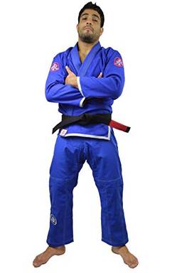 Kimono jiu jitsu slim fit keiko sports unissex a4 azul
