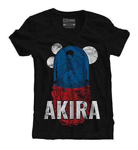 Camiseta feminina Akira Anime anos 80 tamanho:G;cor:Preto