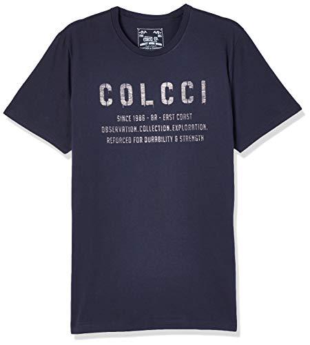 Colcci Camiseta Slim: Institucional, M, Azul Life