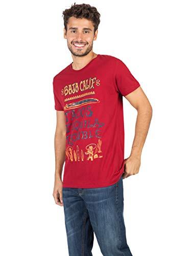 Camiseta Estampada Baja Calif., Taco, Masculino, Vermelho, G