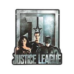 Placa de Alumínio Recorte Dc Liga da Justiça Movie Mulher Maravilha Superman Batman Urban Preto