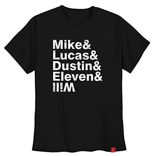 Camiseta Stranger Things, Mike, Lucas, Dustin, Eleven E Will G
