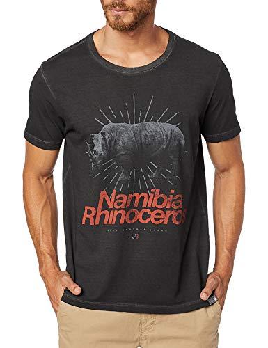 JAB Camiseta Estampada Rhinoceros Masculino, Tam G, Preto