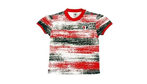 Camiseta São Paulo, Rêve D'or Sport, Meninas, Branco/Vermelho, 2