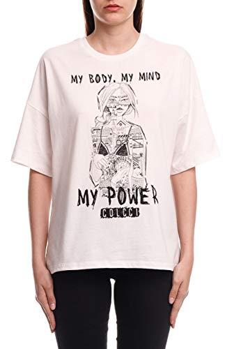 Camiseta My body. My Mind. My Power, Colcci, Feminino, Branco (Off Shell), M