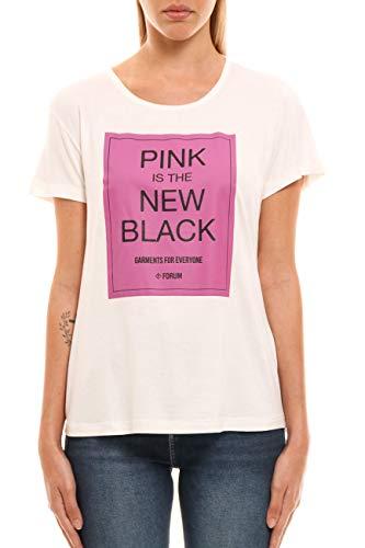 Camiseta Comfort, Forum, Feminino, Branco Amarelado (Off Shell), M