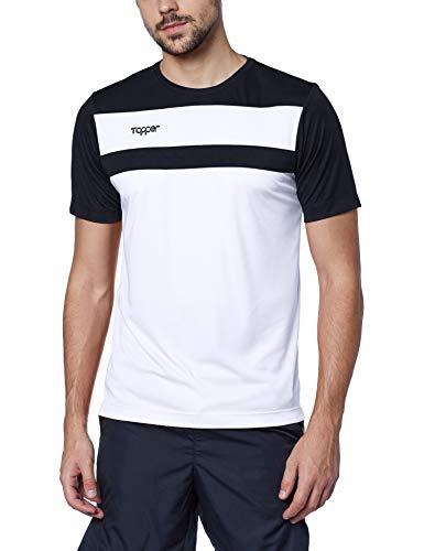 Camisa Futebol Drible, Topper, Masculino, Branco/Preto, GG