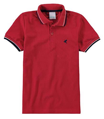 Camisa Polo Piquê Premium, Malwee, Meninos, Vermelho Escuro, 14