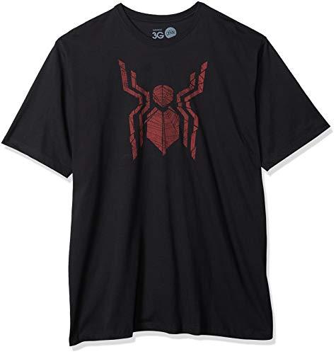 Camiseta Homem Aranha Simbolo, Studio Geek, Adulto Unissex, Preto, 2P