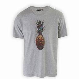 Camiseta Eleven Brand Cinza P Masculina - Pineapple Grenade