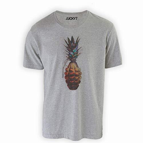 Camiseta Eleven Brand Cinza GG Masculina - Pineapple Grenade