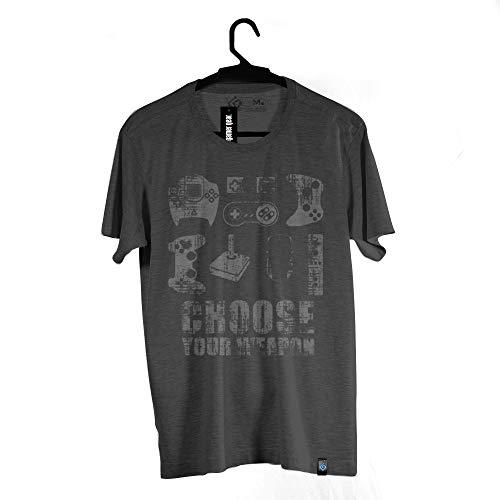 Camiseta Choose Your Weapon, IGN, Adulto Unissex, Preto, P