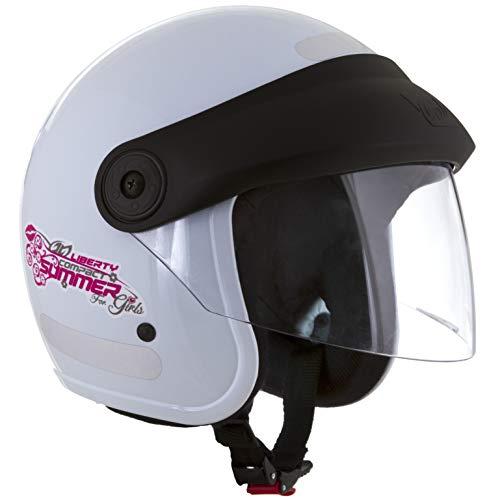 Pro Tork Capacete Liberty Compact Summer For Girls 56 Branco
