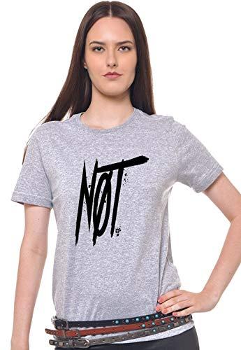 Camiseta Not, Joss, Feminino, Cinza, G