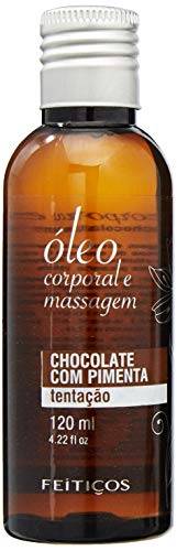 Óleo Corporal Aromático Para Massagem 120ml - Feitiços Aromáticos - Aroma: Chocolate Com Pimenta, Feitiços Aromáticos