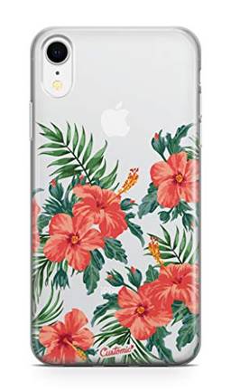 Capa Poliuretano Apple Iphone Max Tropical Garden, CUSTOMIC, Capa Protetora para Tablet, Transparente