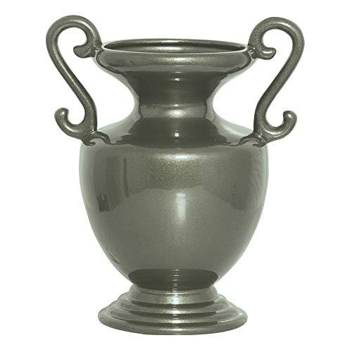 Vaso Roma Com Alças Ceramicas Pegorin Ônix