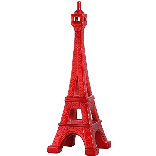 Escultura Torre Eiffel Grande Ceramicas Pegorin Vermelho No Voltagev