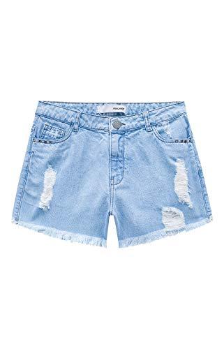 Shorts Jeans Comfort, Malwee, Feminino, Azul Claro, 38