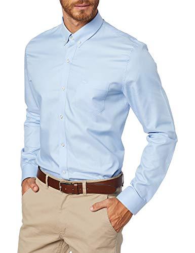Camisa Regular Fit, Lacoste, Masculino, Azul Claro, 39