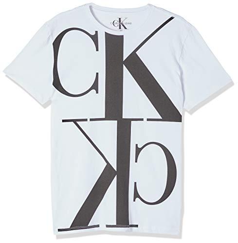 Camiseta Mirror Manga Curta, Calvin Klein, Masculino, Branco, M