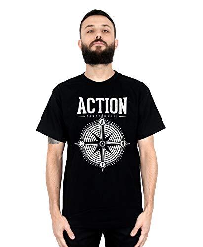 Camiseta Compass, Action Clothing, Masculino, Preto, G
