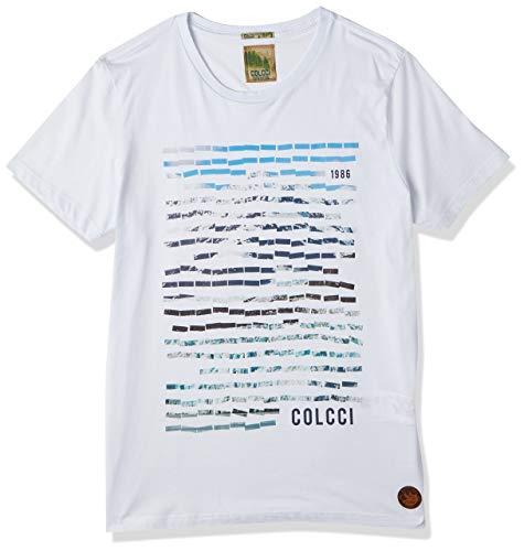 Colcci Camiseta Montanha Abstrata Masculino, Tam GG, Branco