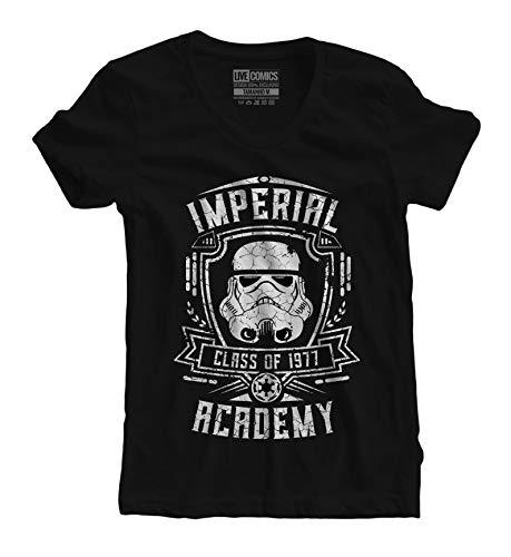 Camiseta feminina Star Wars Storm Trooper tamanho:GG;cor:preto