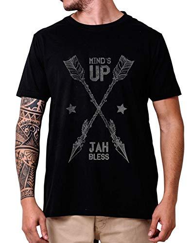 Camiseta Tshirt Estampada Flecha Jah Bless Preto