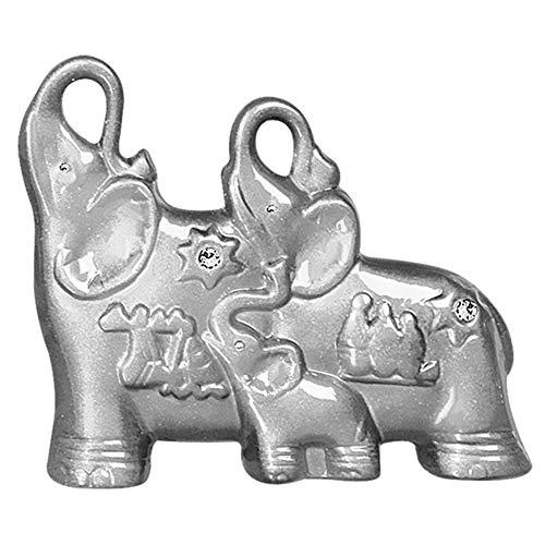 Trio De Elefantes Ceramicas Pegorin Prata