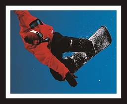 Quadro de Esportes Snowboard Neve 55x45cm, Decore Pronto, Multicor, Médio