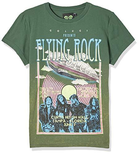 Camiseta Flying Rock, Colcci, Feminino, Verde (Bryant), M