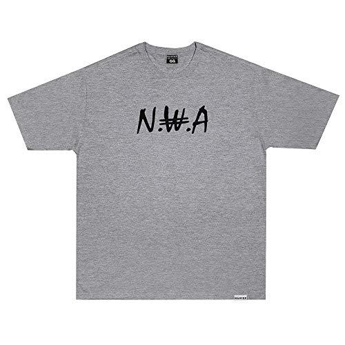 Camiseta Wanted - NWA v2 cinza Cor:Cinza;Tamanho:G