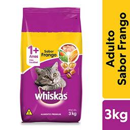 Ração Whiskas Frango Para Gatos Adultos 3 kg