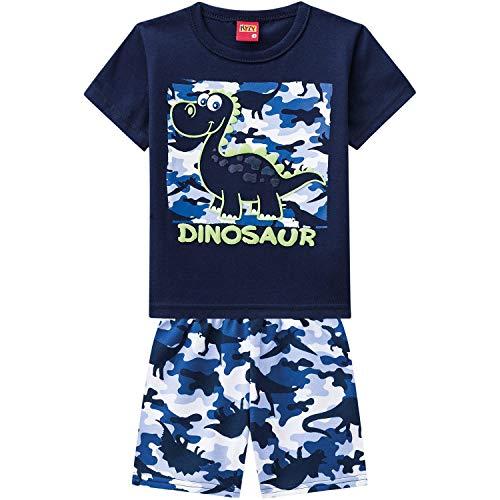 Conjunto Camiseta Manga Curta e Shorts, Kyly, Azul, M