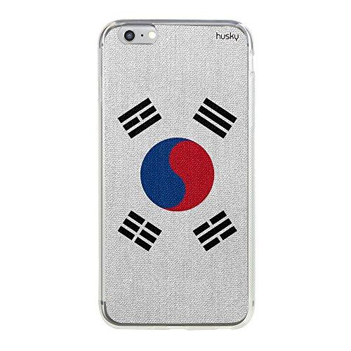 Capa Personalizada Bandeira Coreia do Sul, Husky para iPhone 6 Plus / 6S Plus, Capa Protetora para Celular, Multicor