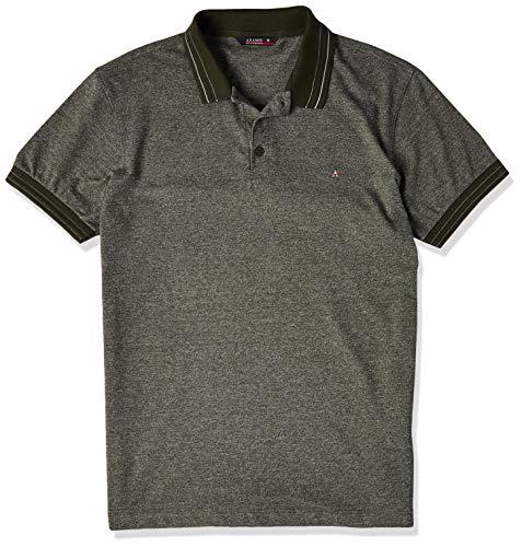 Camisa polo texturizada listras relevo, Aramis, Masculino, Verde Escuro, M